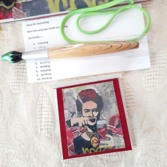 Frida Kahlo Journal Handmade One of a Kind - Picture 4 of 7
